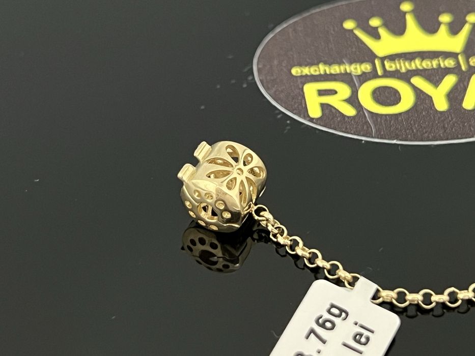 Bijuteria Royal CB : Opritor charmuri bratara aur 14k 585 3,76 grame