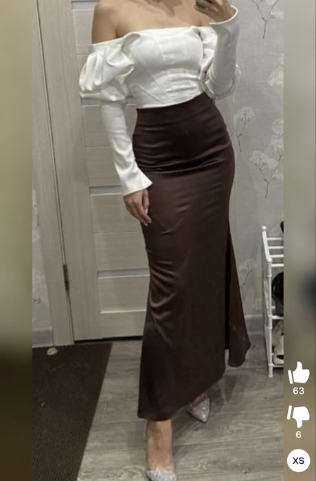 Юбка в пол шелковая