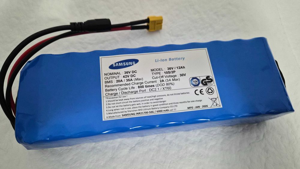 Baterie/Acumulator SAMSUNG Li-Ion 36V/12Ah, biciclete el, trotinete el