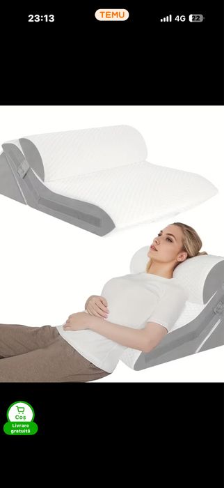 Perna ortopedica din gel si spuma cu memorie