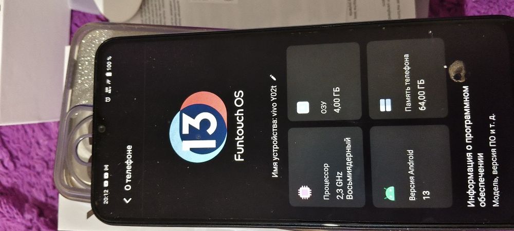 Продам телефон vivo y02t