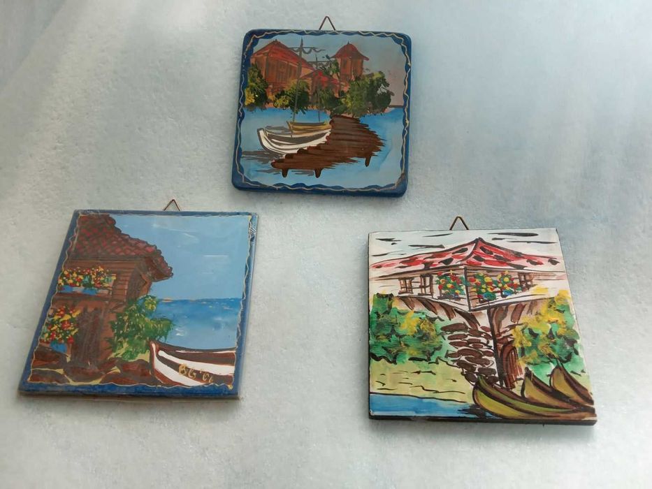 За новия сезон на морето - ръчно рисувани плочки