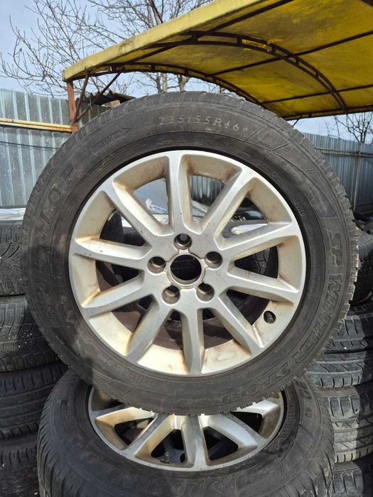 Set jante aliaj cu anvelope 225/55/R16 M+S 5x112 AUDI A4 B8