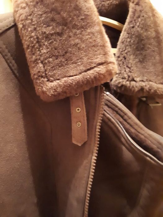 Дубленка мужская с капюшоном