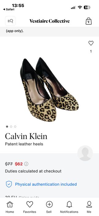 Calvin Klein токчета