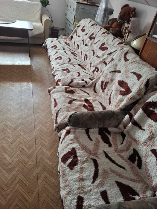 Разтегателен диван и фотьойл