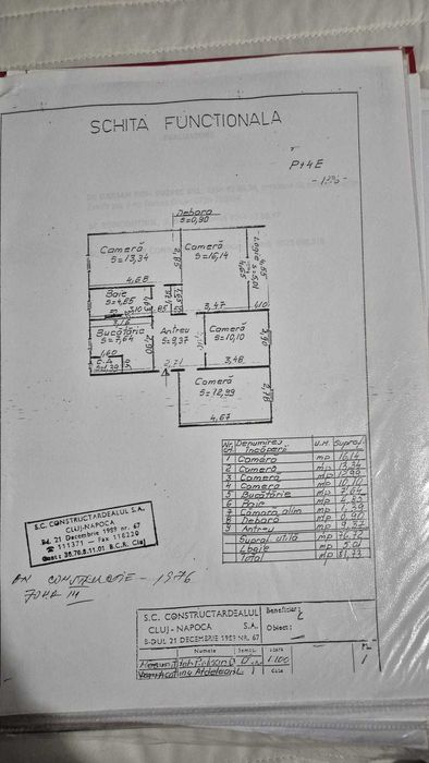 Vand apartament 4 camere zona mag. Nora, Manastur