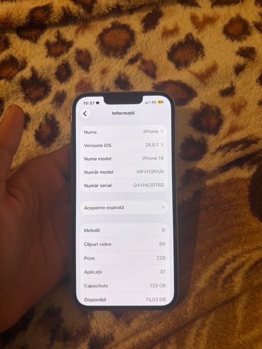 Vand iphone 14 sanatate 87