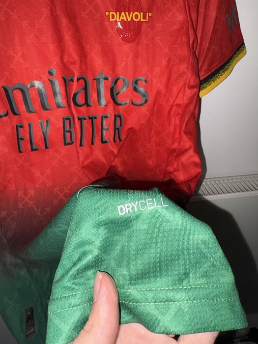 Tricou L AC Milan Rosu Verde Nou