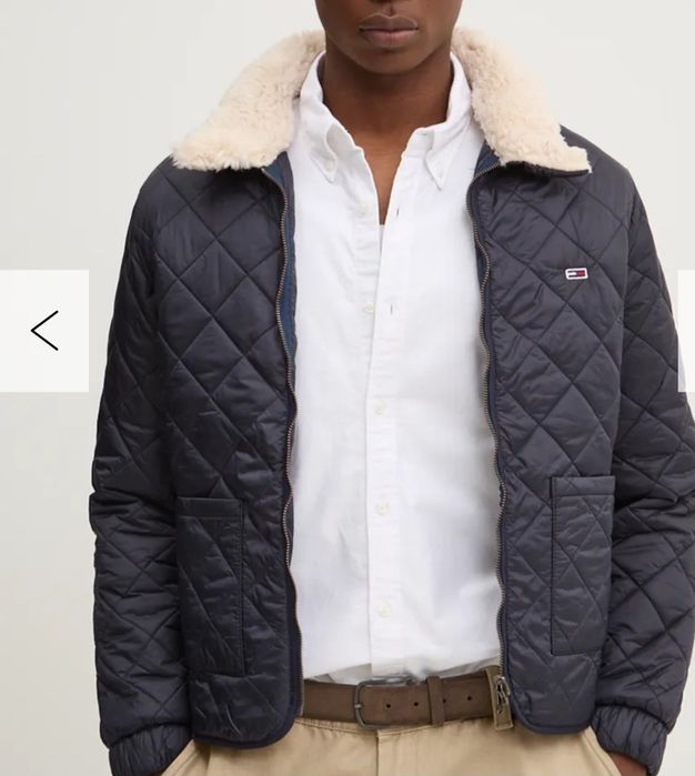 Original!Geaca imblanita reversibila TOMMY Jeans Denim , mar XL