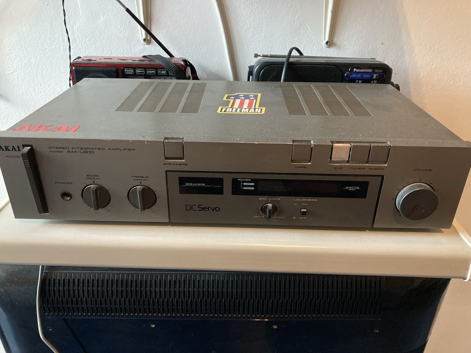 Amplif Akai + boxe Tento + suporti