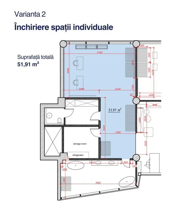 Spațiu comercial de închiriat în incintă Showroom Mobilă-– Ideal Design / Arhitectură