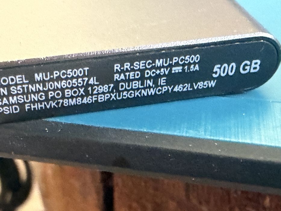 SSD Portabil Samsung  T7 USB 3.2 Gen.2 500GB