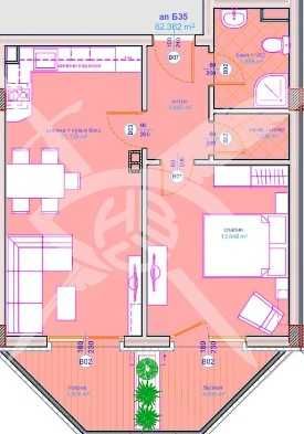 Продава се Двустаен апартамент в Бургас, Сарафово - 62 кв.м за 1310 €/кв.м - Снимка #1