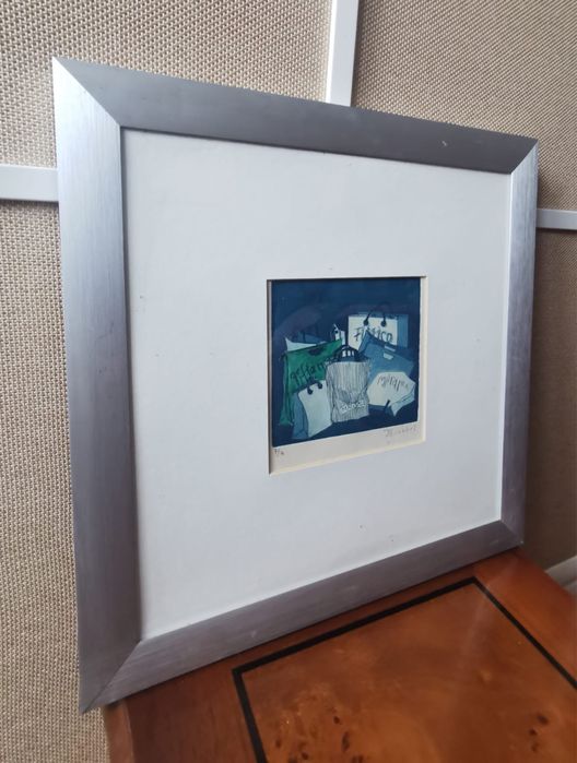 Антикварна картина авторска номерирана лимитирана подписана датирана