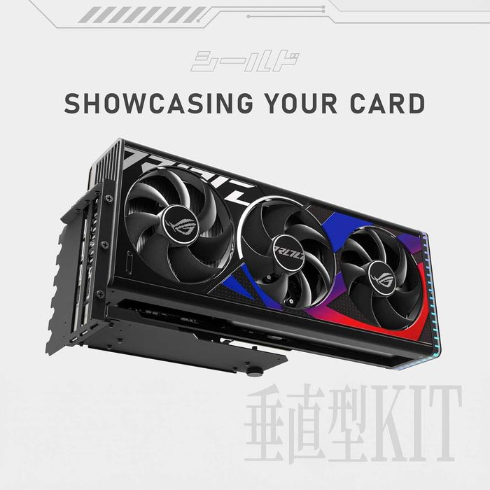 Брекет за вертикален монтаж на GPU EZDIY-FAB PCIe 4.0 Riser Cable 90° черен