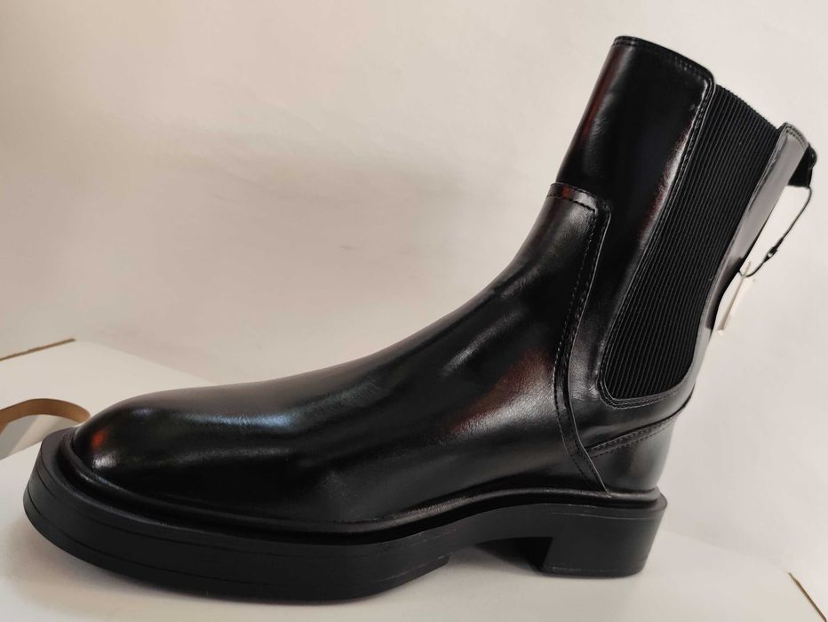 Ghete chelsea 39 39.5 plain toe ZARA NOI piele naturala moale