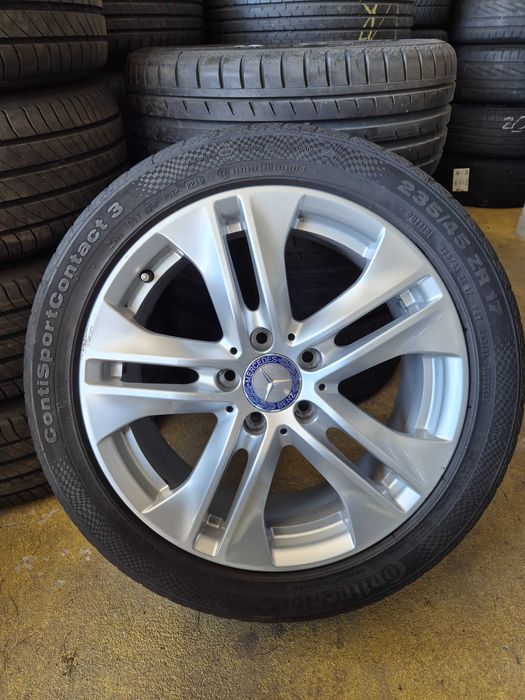 4 ROTI Jante Anvelope 5x112 235/45/17 OEM Mercedes C-Class E-Class