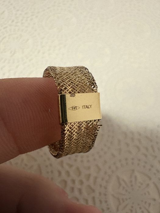 Vand ineal de aur 14k si inel de argint.