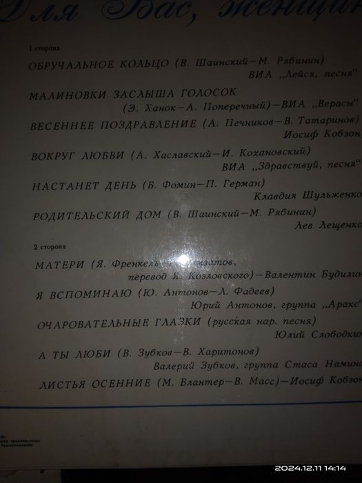Виниловые пластинки.