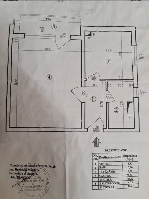 Vând garsonieră 42m lângă Afi