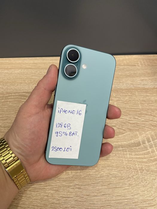 iPhone 16, 128 Gb, TEAL, 95% baterie