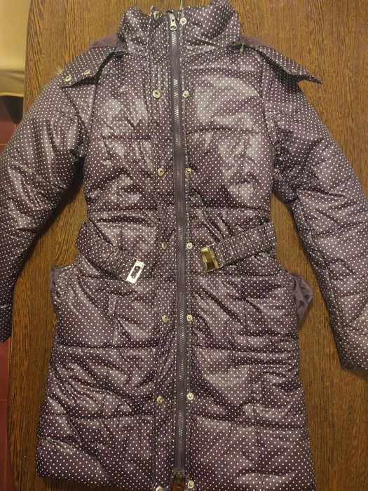 Geaca groasa iarnă/Palton,fis impermeabil,140-146cm/10-12ani, fete-UT