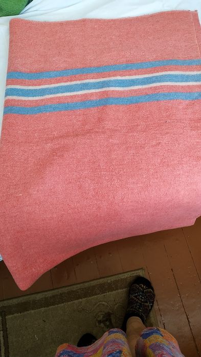 Байковое одеяло розовое