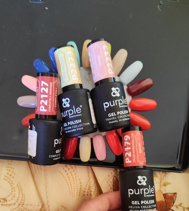 Разпродажба!Гел лакове Kodi, Bluesky, Mack's, Purple и консумативи