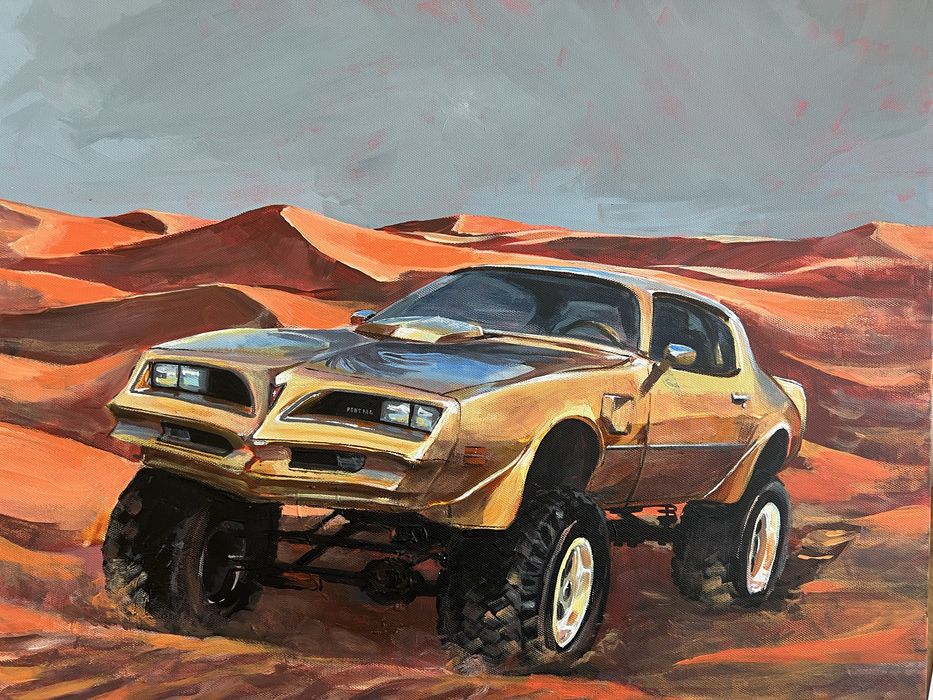 Картина с машиной Pontiac Firebird