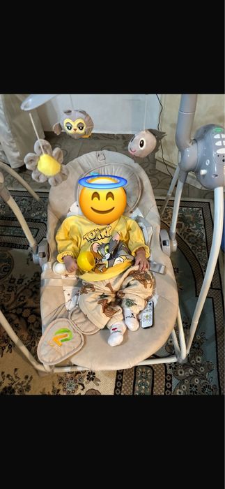 люлька или шезлонг электронный с музыкой