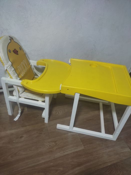 Детский деревянный стол со стульчиком трансформер