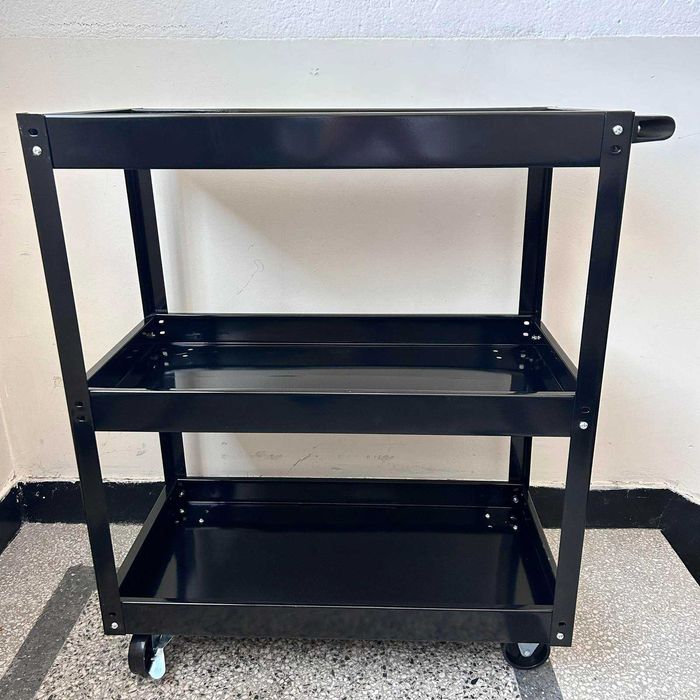 Количка за инструменти 3 рафта - черна