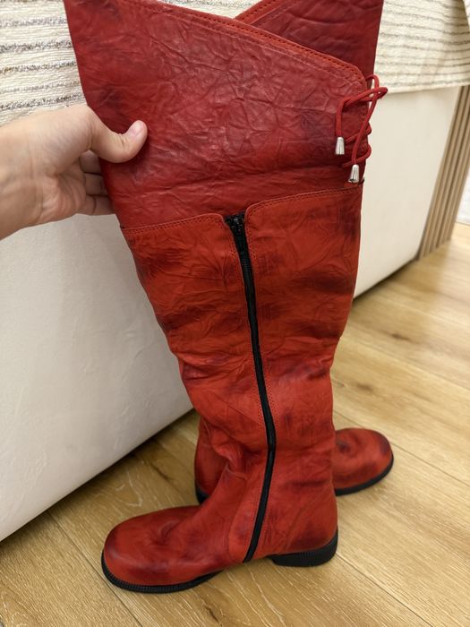 Зимние сапоги ботфорты