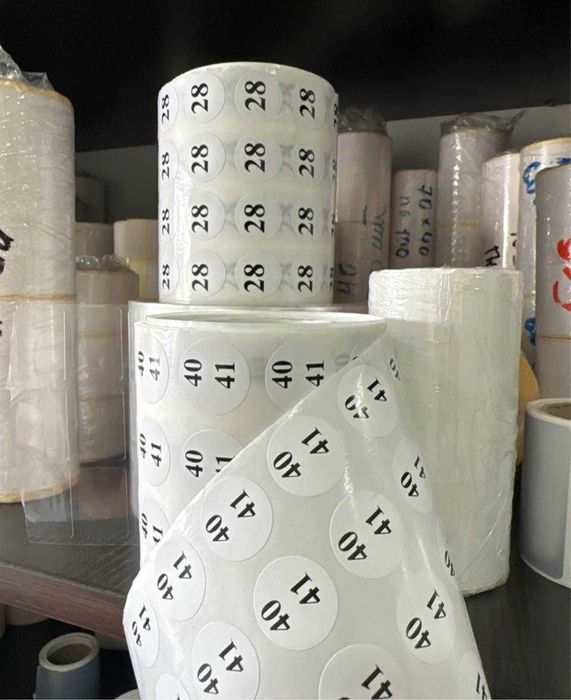 Самоклеющаяся термо стикеры от Производителя, Оптовая цена. Этикетки