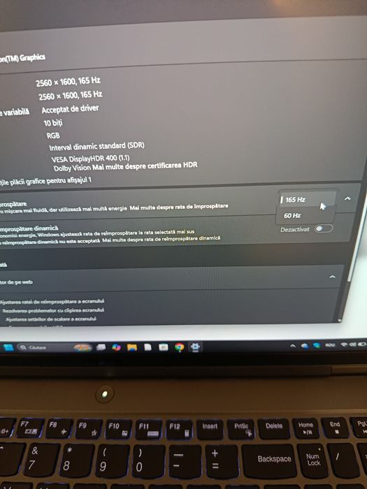 Laptop RTX 3060  DiSPLAY 2K  165Hz Ryzen  7 5800H cu RAM 16GB