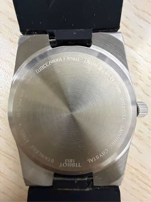 Ceas Tissot PRX quartz, 40mm, brățară silicon