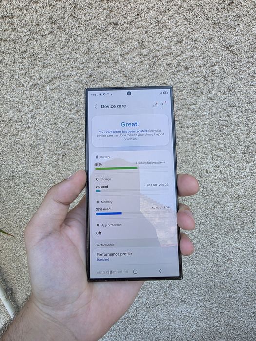 Vand Samsung S24 Ultra