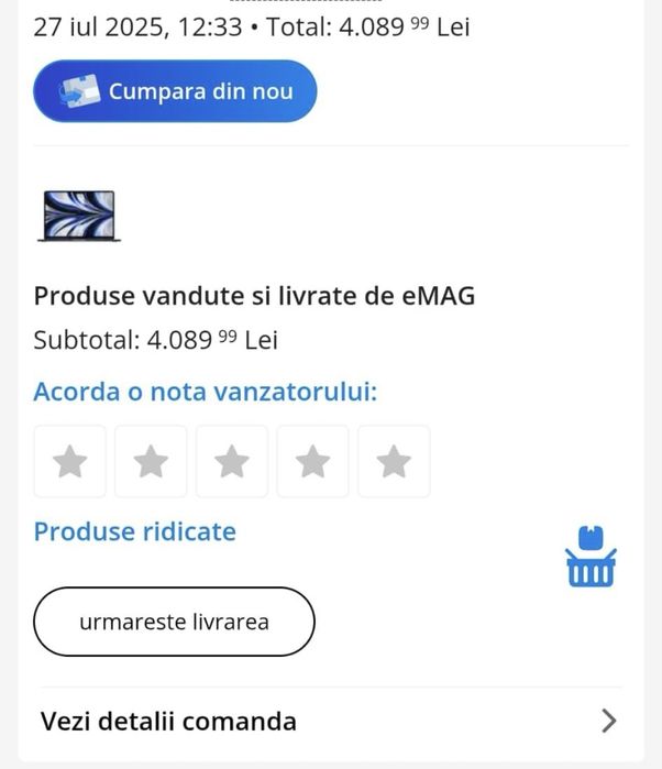 MacBook M2 13” cu garantie