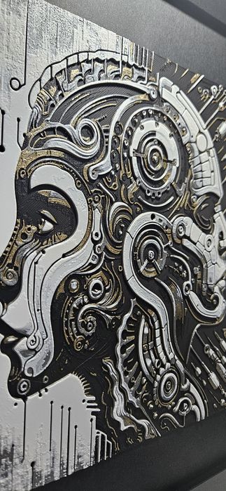 Tablou abstract printata 3D