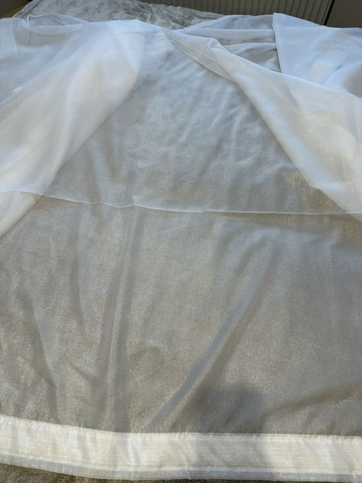 Perdea din voal cu sclipici