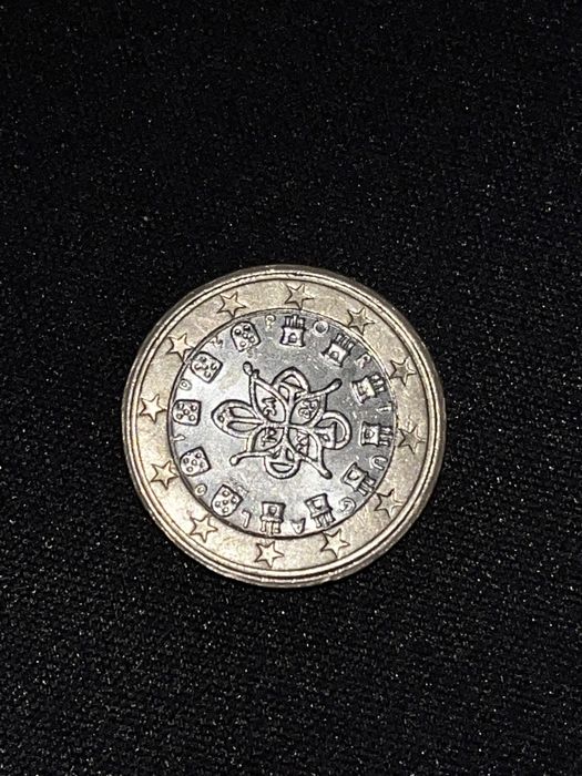 Moneda 1€ Portugalia eroare ștampila