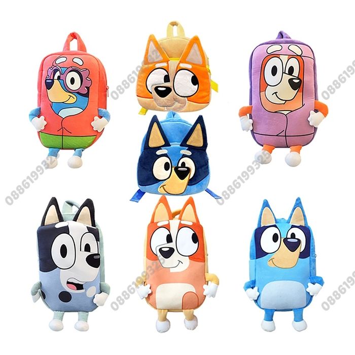 Плюшена играчка Раница Блуи и Бинго, Bluey and Bingo раница