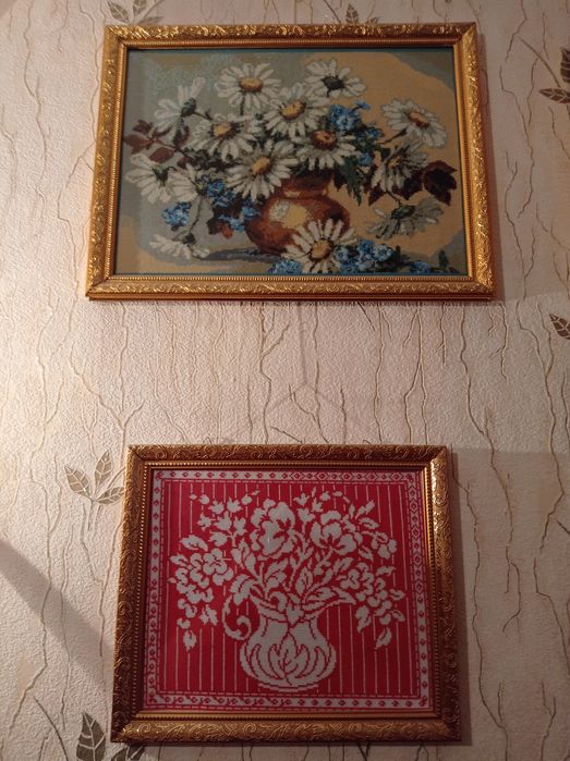 Картины вышитые вручную