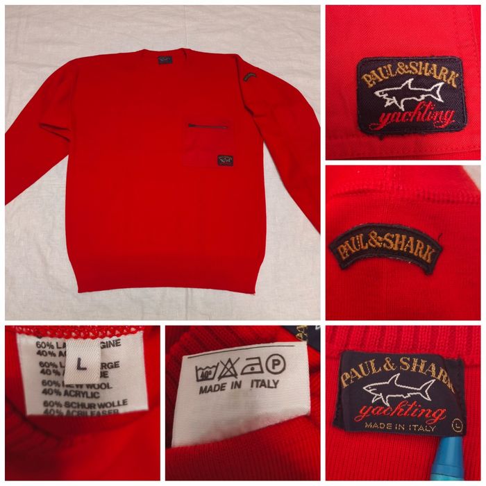 Pulover Paul & Shark Yachting Italy bărbați lâna wool bumbacsweater