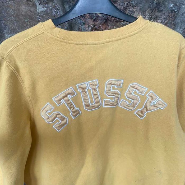 STUSSY оригинален суичър / пуловер размер S цвят жълто