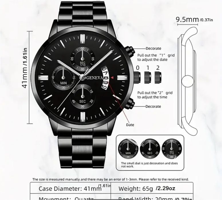 ‼️Мъжки стилен часовник