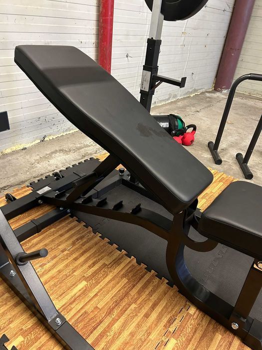 Set Complet Fitness: Banca+ Suport+ Greutati 100 kg+ Protectie Podea