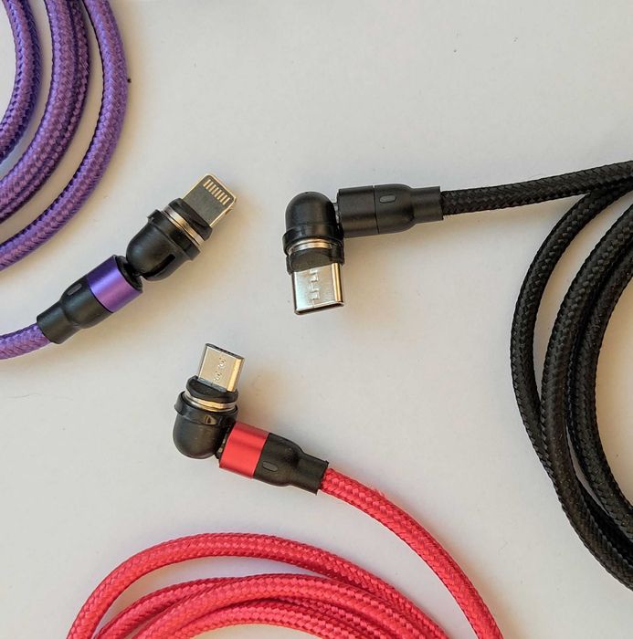 3А бързо магнитно зарядно магнитен кабел Type C, USB трансфер на данни