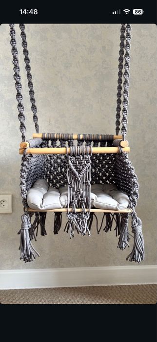 Качеля макраме ручной работы
